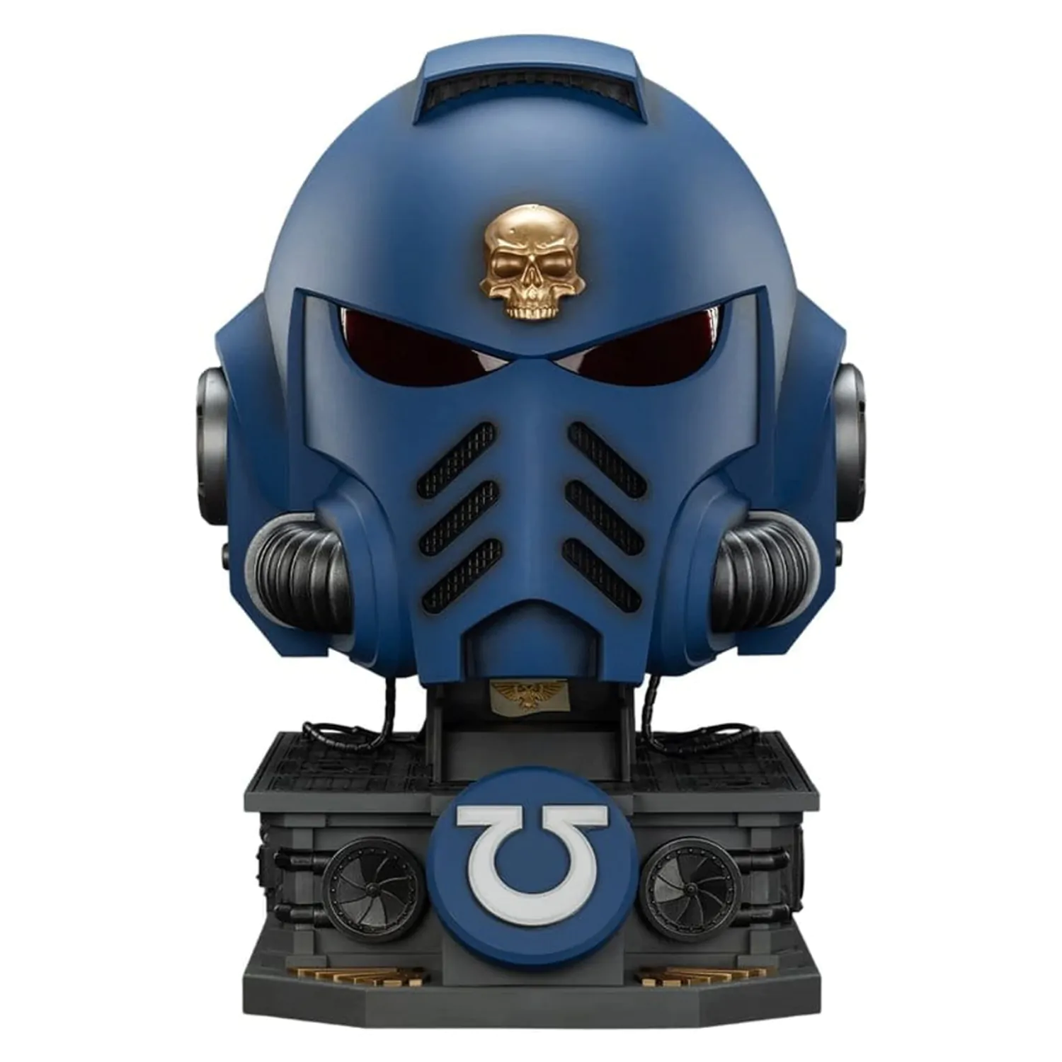 Warhammer 40,000 Captain MkX Helm & Display Ständer Ultramarines 44 cm Produktfoto