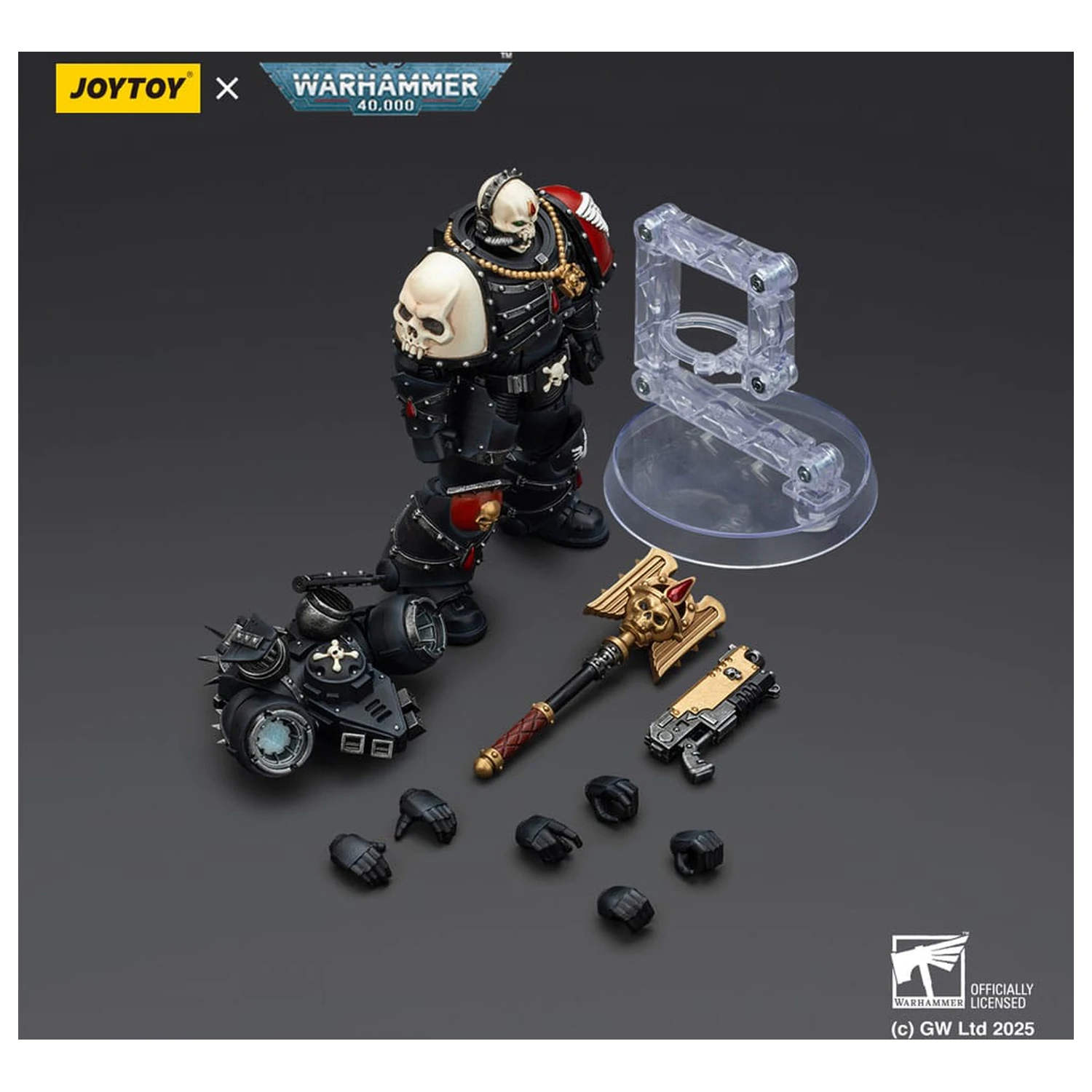 Warhammer 40,000: Combat Patrol Blood Angels Action-Figur Lemartes With Jump Pack Blood Crozius und Absolver Bolt Pistol 12 Zentimeter Produktfoto