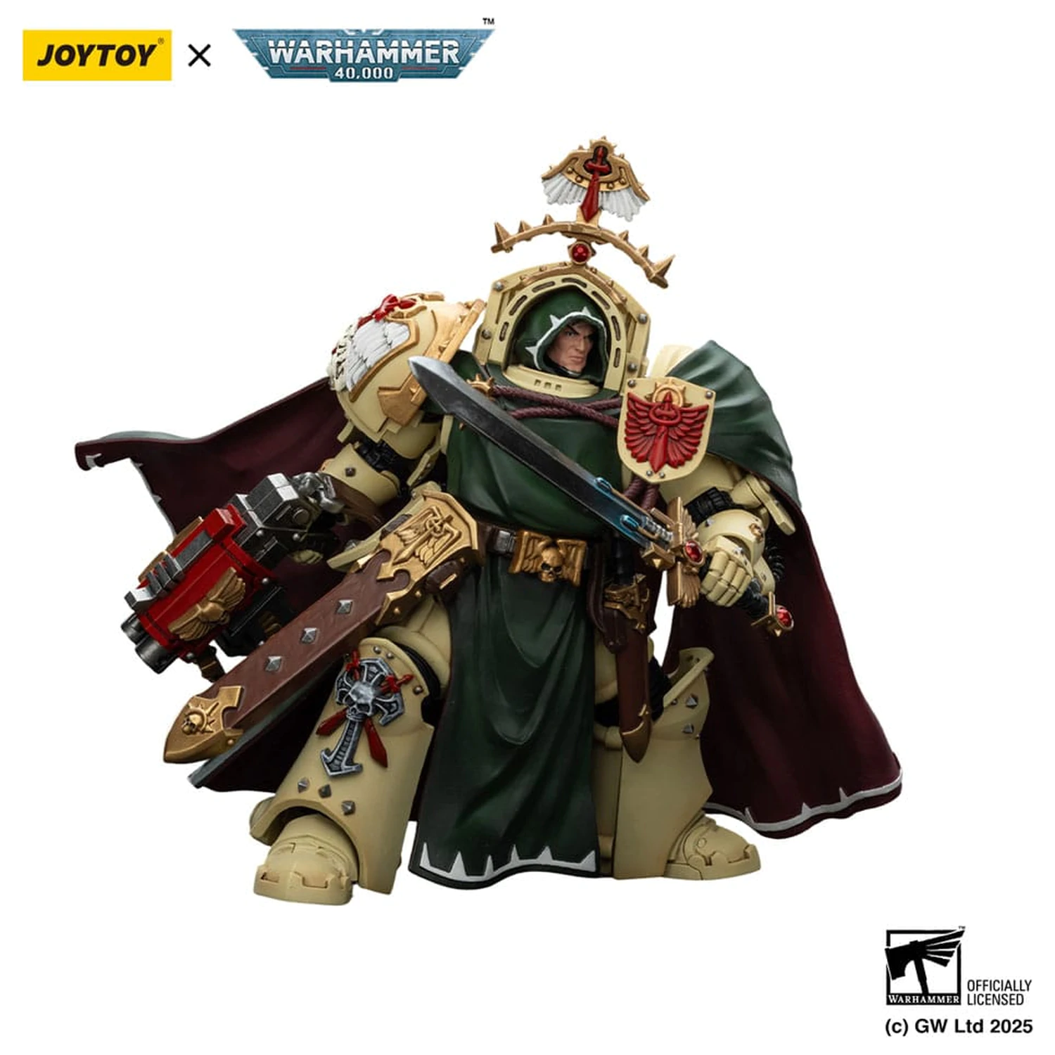 Warhammer 40,000: Dark Angels Action Figur Belial Grand Master of The Deathwing With the Sword of Silence and Storm Bolter 14 cm Produktfoto
