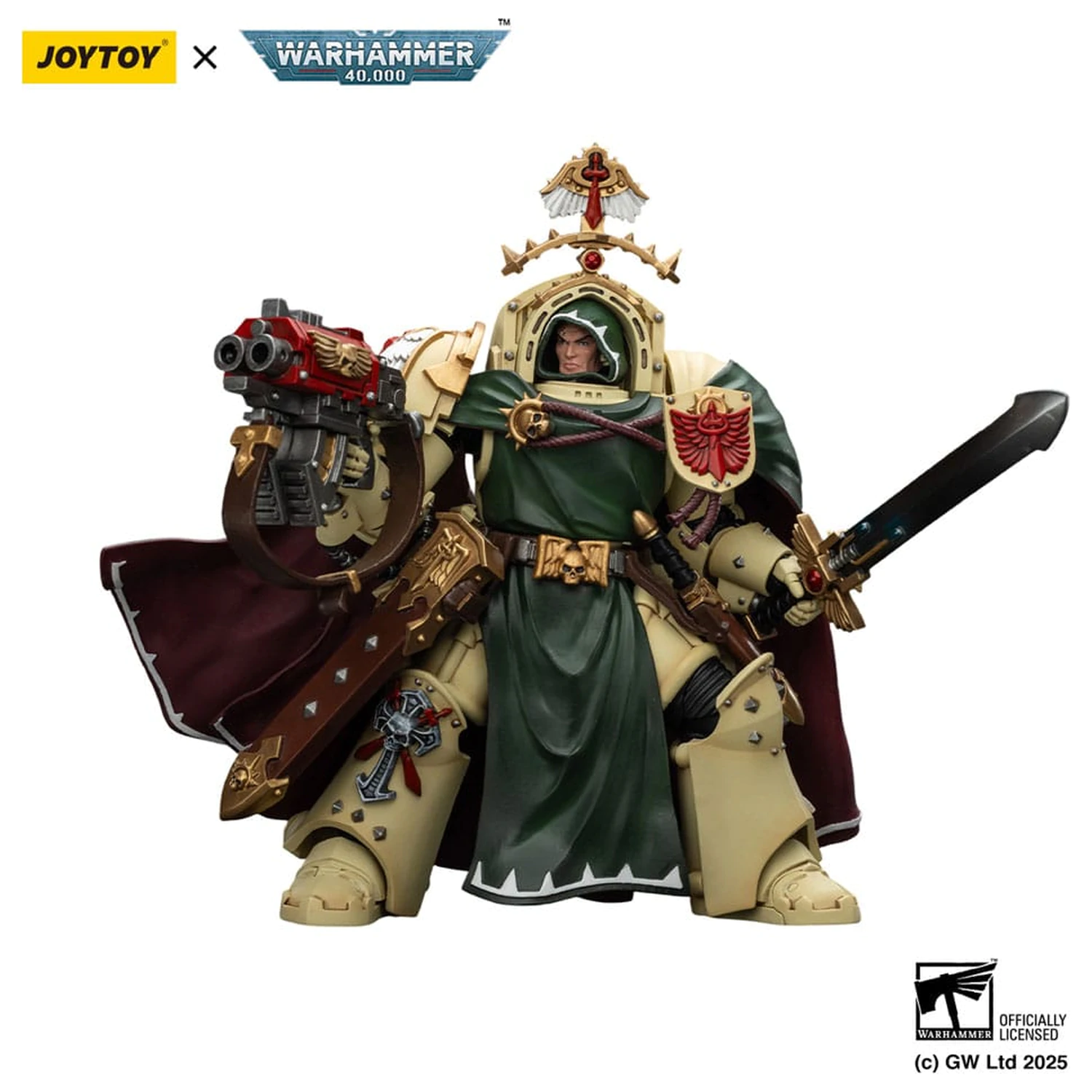 Warhammer 40,000: Dark Angels Action Figur Belial Grand Master of The Deathwing With the Sword of Silence and Storm Bolter 14 cm Produktfoto