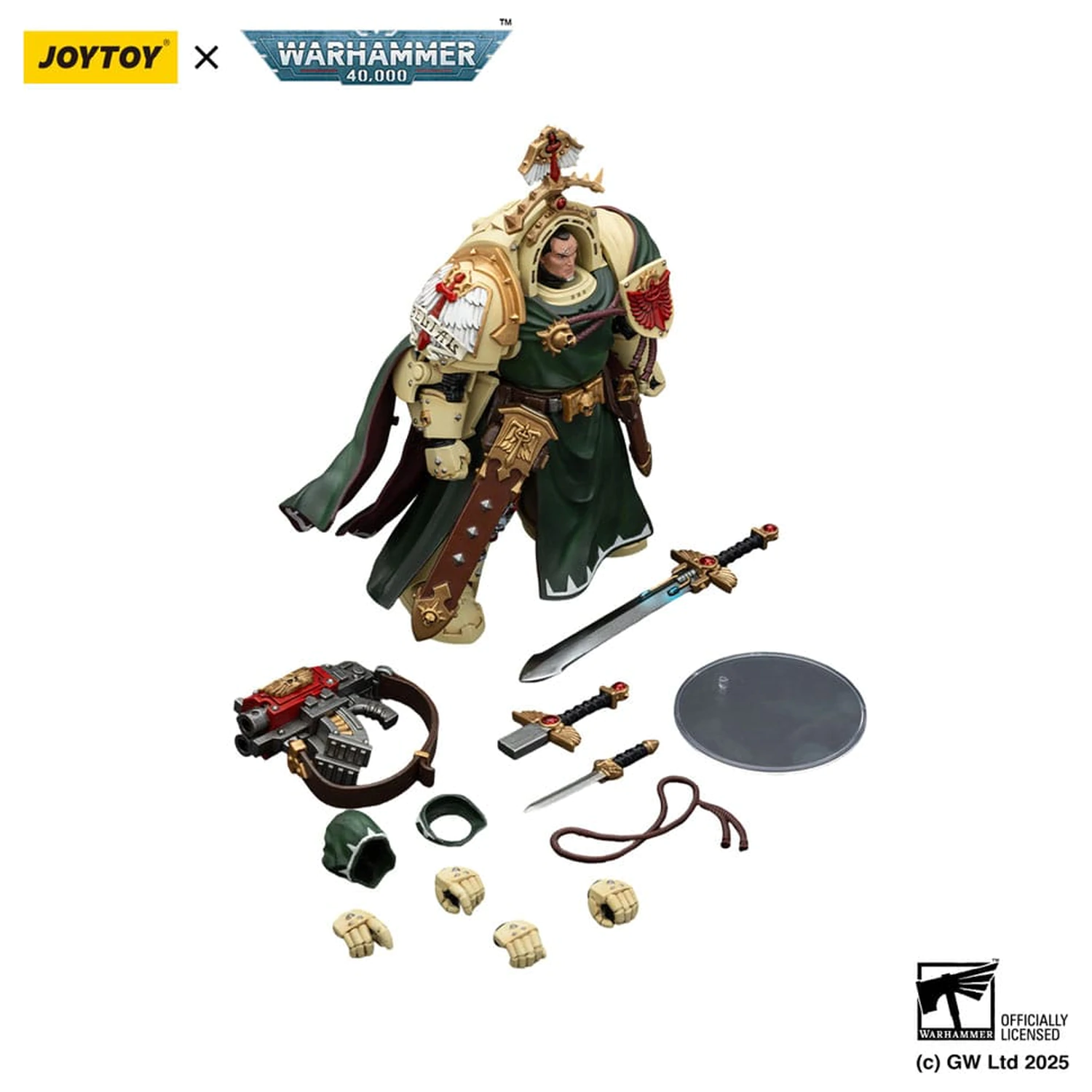 Warhammer 40,000: Dark Angels Action Figur Belial Grand Master of The Deathwing With the Sword of Silence and Storm Bolter 14 cm Produktfoto