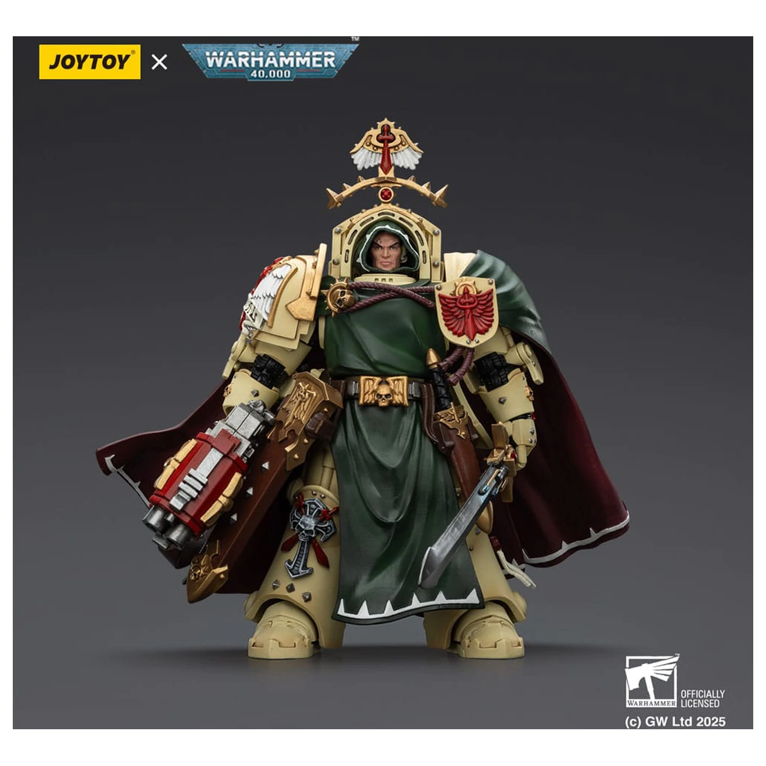 Warhammer 40,000: Dark Angels Action Figur Belial Grand Master of The Deathwing With the Sword of Silence and Storm Bolter 14 cm Produktfoto