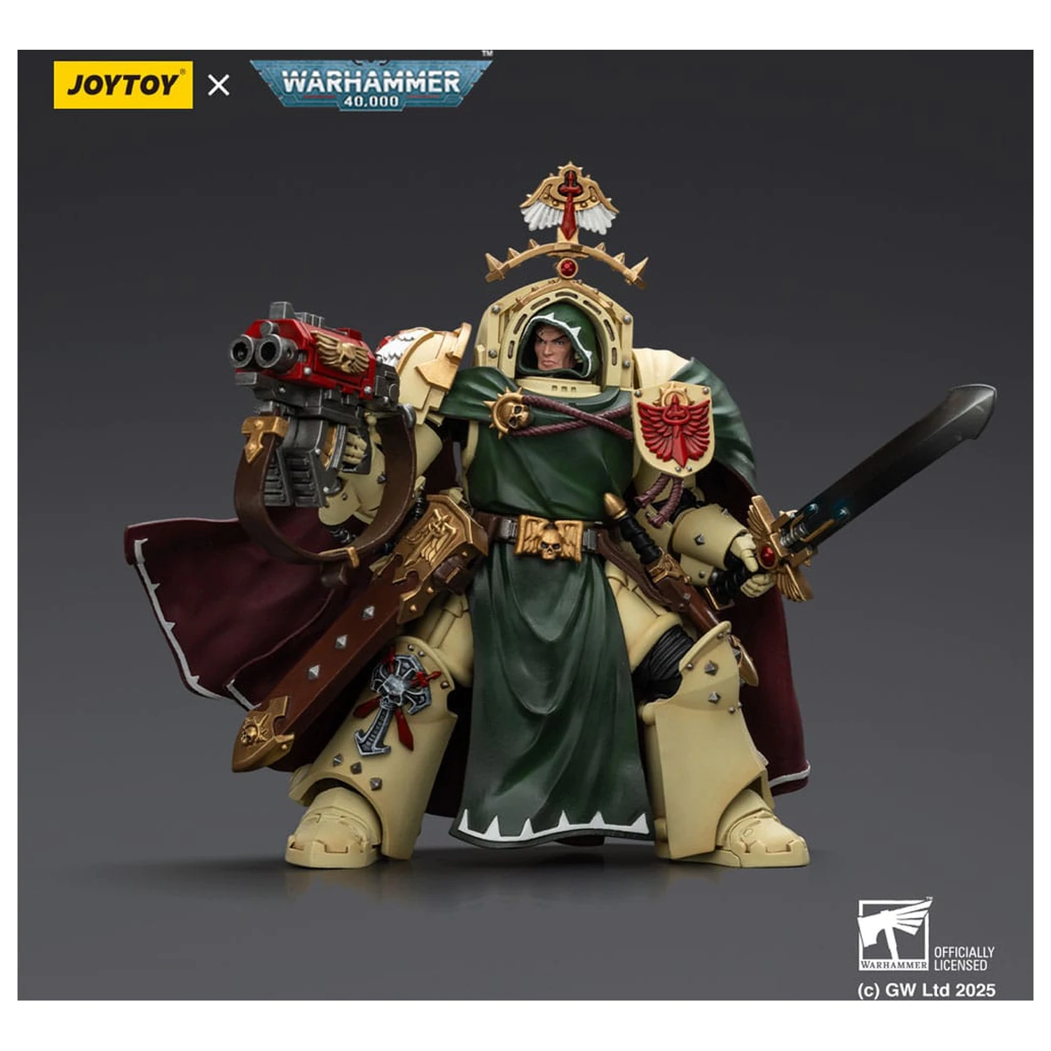 Warhammer 40,000: Dark Angels Action Figur Belial Grand Master of The Deathwing With the Sword of Silence and Storm Bolter 14 cm Produktfoto