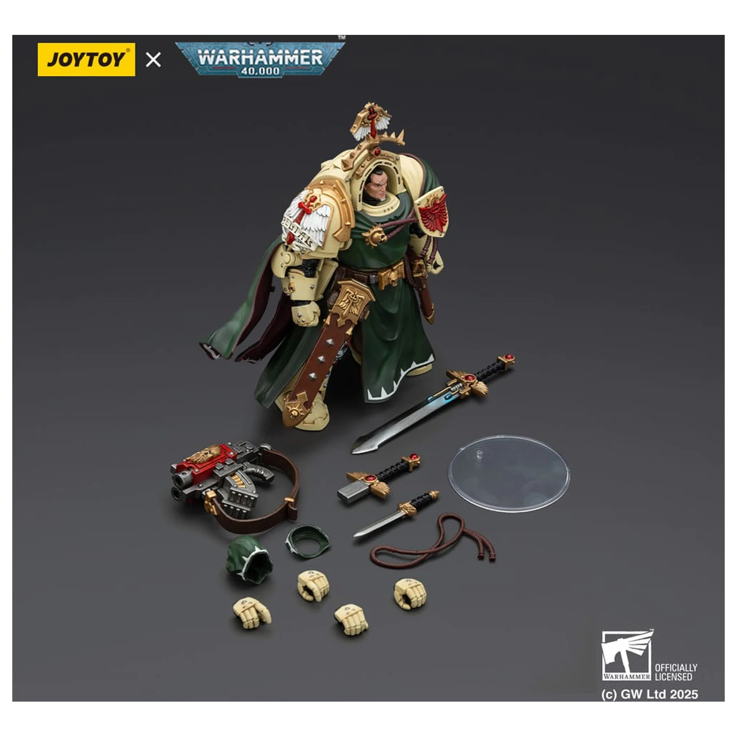 Warhammer 40,000: Dark Angels Action Figur Belial Grand Master of The Deathwing With the Sword of Silence and Storm Bolter 14 cm Produktfoto