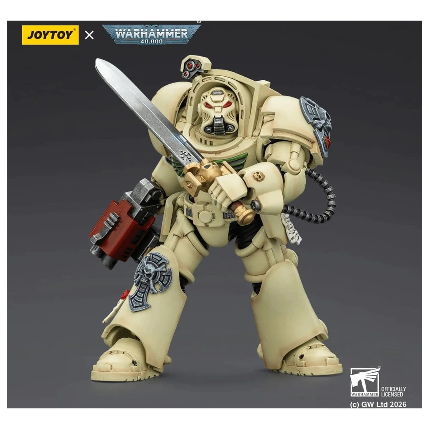 Warhammer 40,000 Action Figur Dark Angels Deathwing Terminator 1 mit Power Sword und Storm Bolter 14 cm Produktfoto