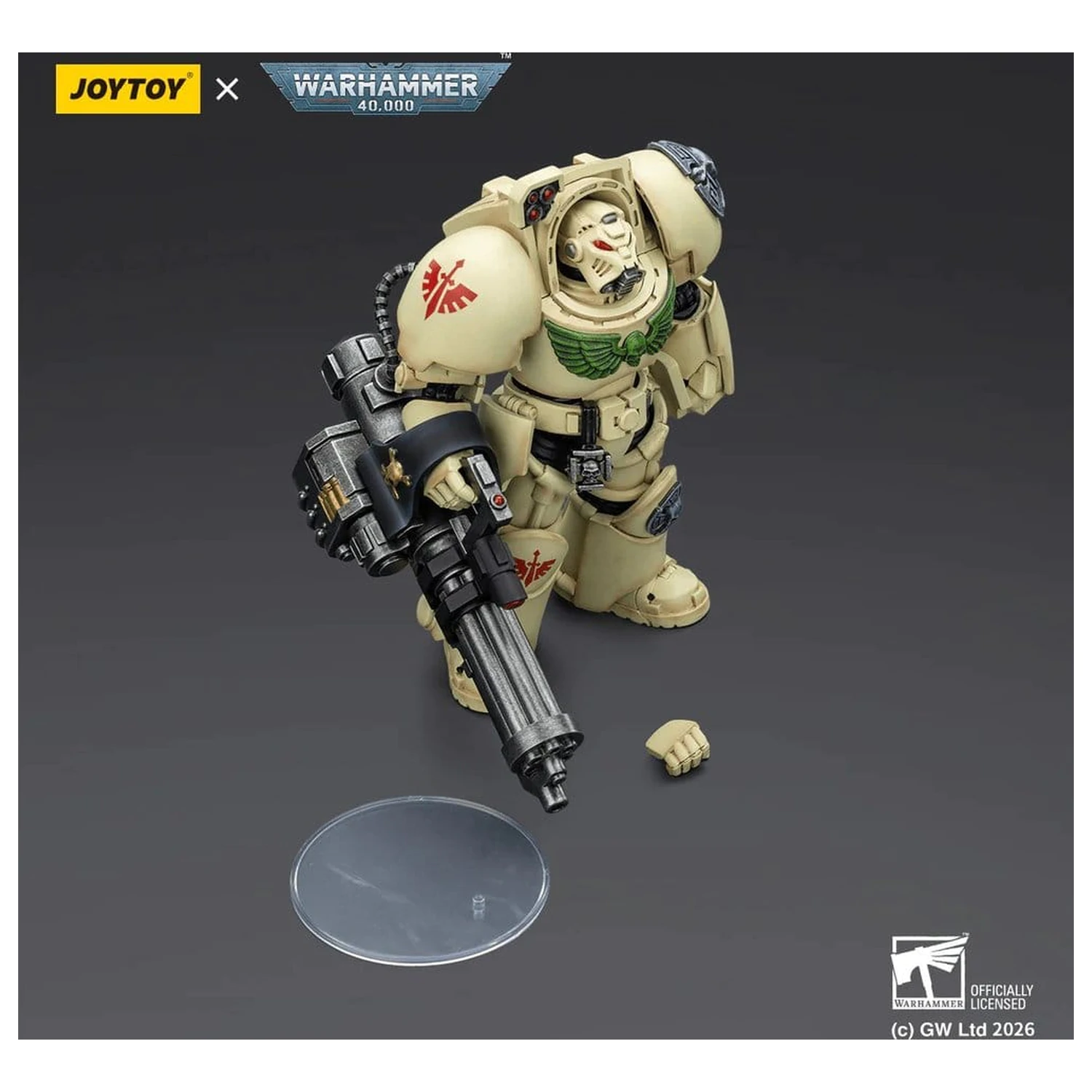 Warhammer 40,000 Actionfigur Dark Angels Deathwing Terminator 3 mit Power Fist and Assault Cannon 14 cm Produktfoto