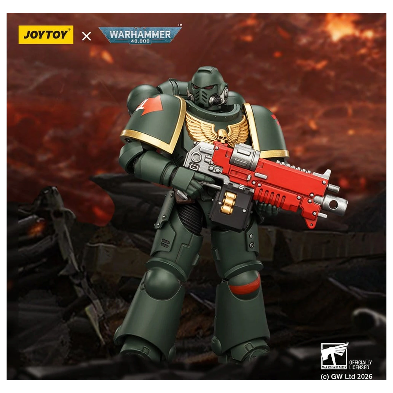 Warhammer 40,000 Action Figur Dark Angels Intercessor 12 cm Produktfoto