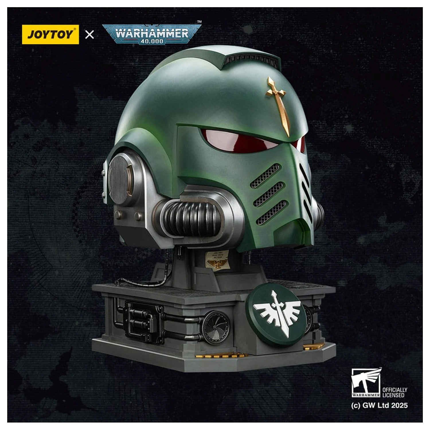 Warhammer 40,000: Dark Angels MkX Helm & Display Ständer 44 cm Produktfoto