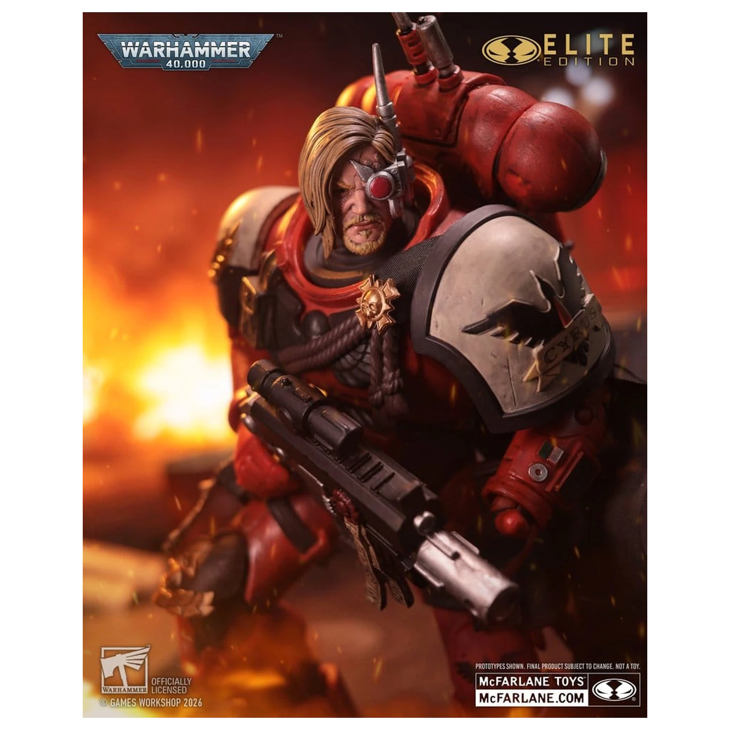 Warhammer 40,000 Dawn of War McFarlane Elite Edition Actionfigur Captain Cyrus (Dawn of War 4) 20 cm Produktfoto
