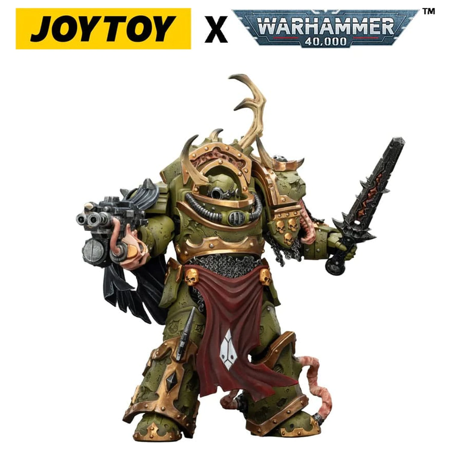 Warhammer 40,000 Actionfigur Death Guard Blightlord Terminator 3 mit Combi-bolter und Bubotic Blade 14 cm Produktfoto