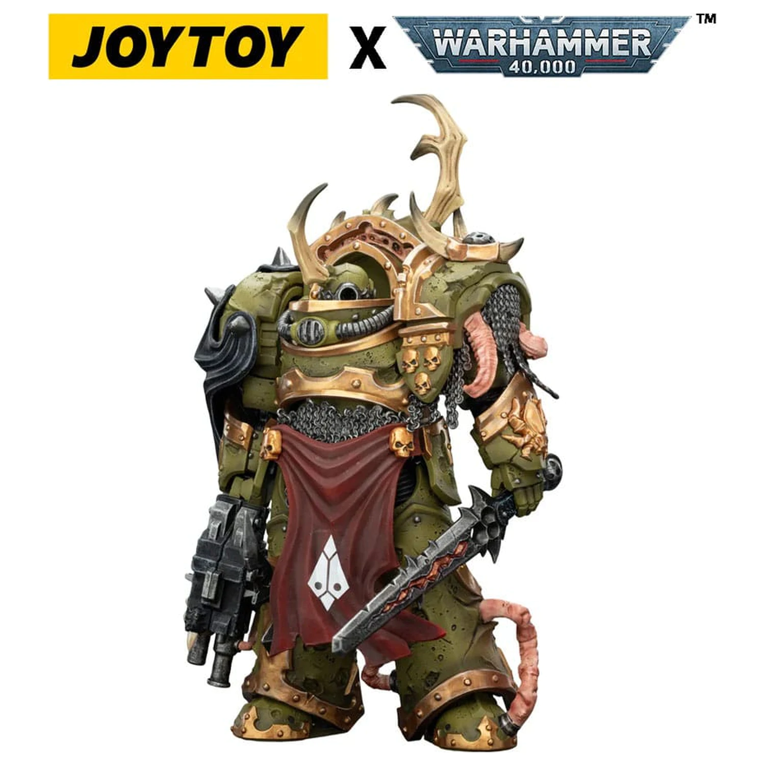 Warhammer 40,000 Actionfigur Death Guard Blightlord Terminator 3 mit Combi-bolter und Bubotic Blade 14 cm Produktfoto