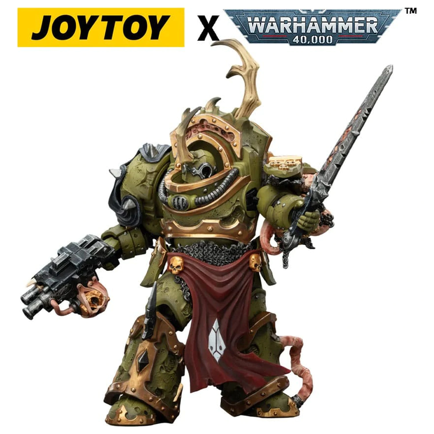 Warhammer 40,000 Actionfigur Death Guard Blightlord Terminator 3 mit Combi-bolter und Bubotic Blade 14 cm Produktfoto