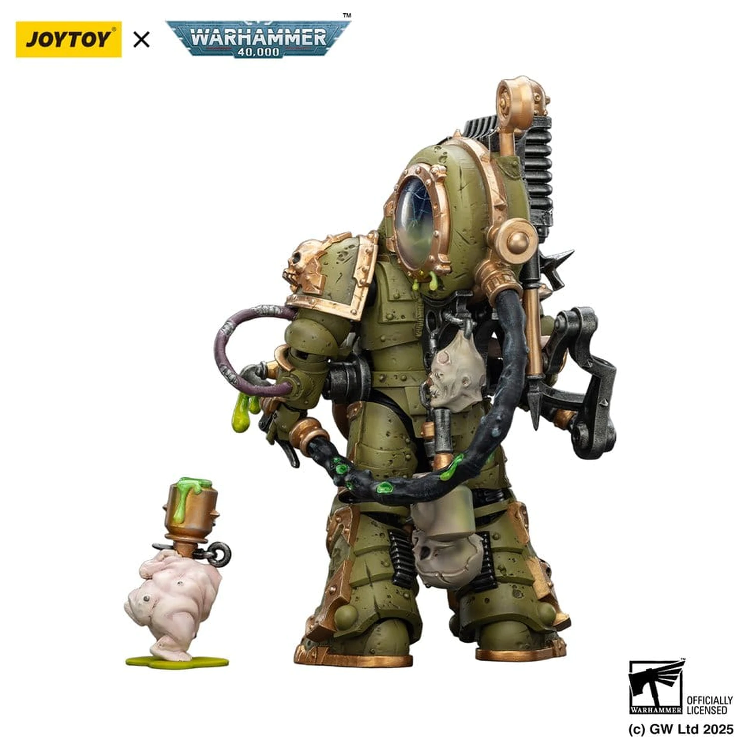 Warhammer 40,000 Actionfigur Death Guard Foul Blight spawn with Plague Sprayer 12 cm Produktfoto
