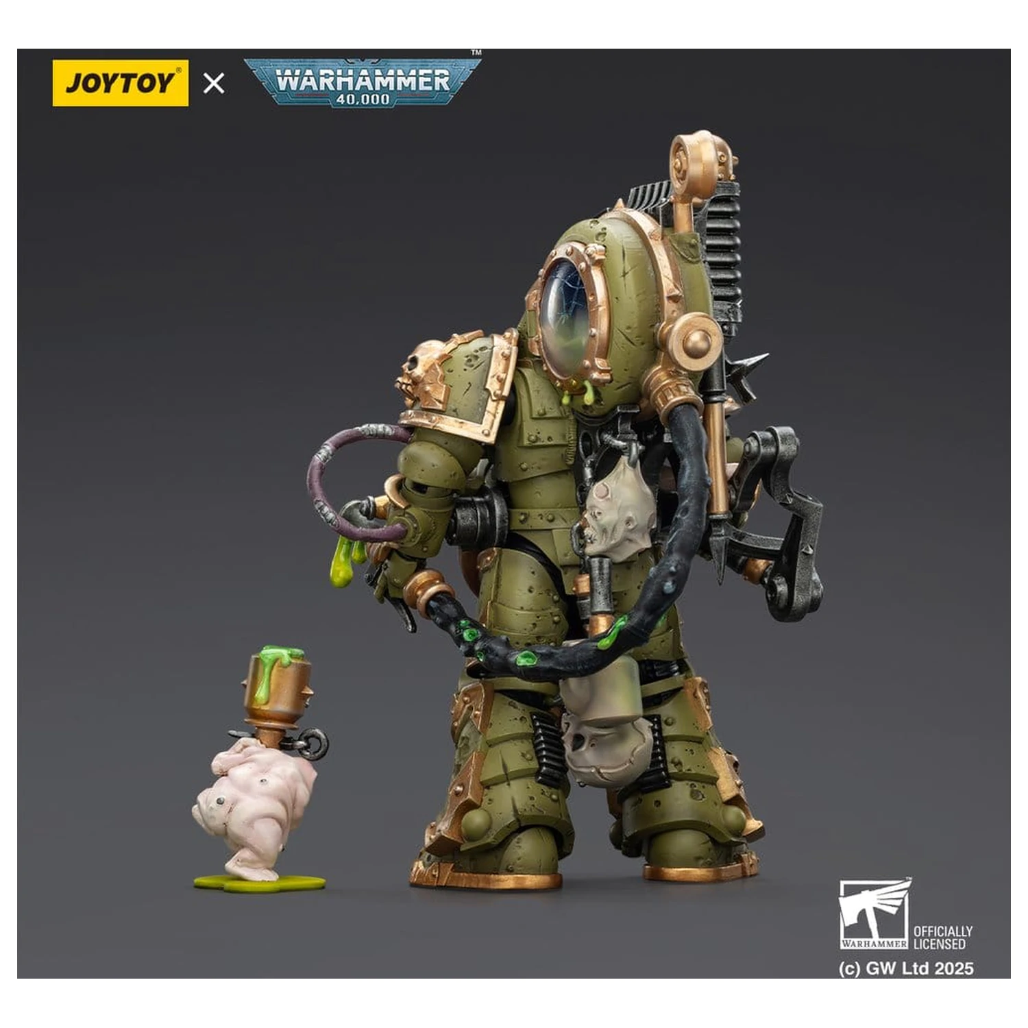 Warhammer 40,000 Actionfigur Death Guard Foul Blight spawn with Plague Sprayer 12 cm Produktfoto