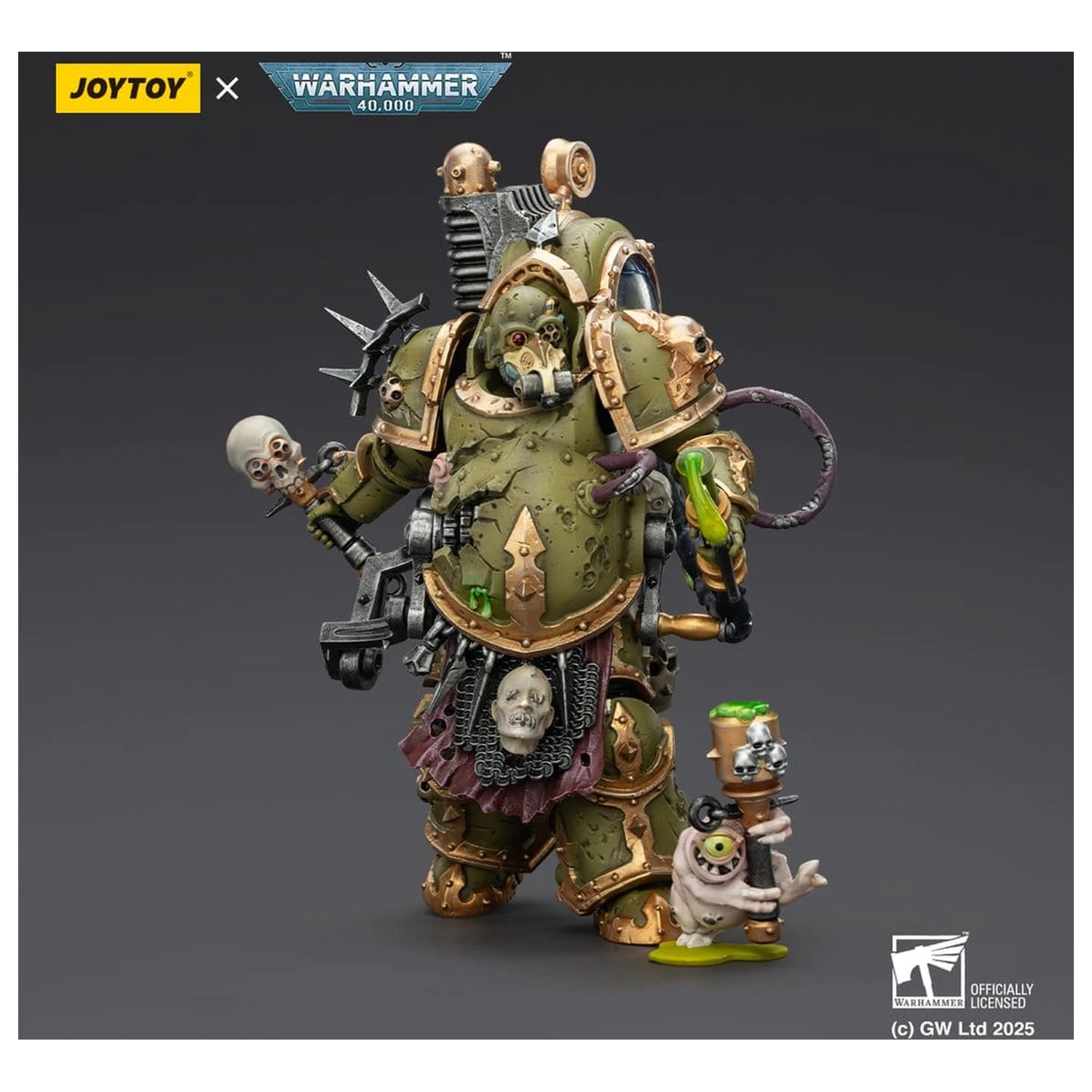 Warhammer 40,000 Actionfigur Death Guard Foul Blight spawn with Plague Sprayer 12 cm Produktfoto