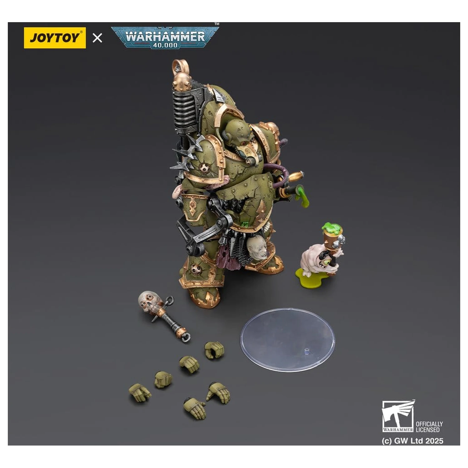 Warhammer 40,000 Actionfigur Death Guard Foul Blight spawn with Plague Sprayer 12 cm Produktfoto