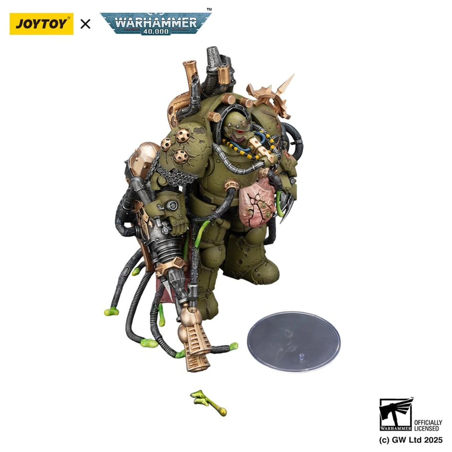 Warhammer 40,000 Actionfigur Death Guard Lord of Virulence with Power Fist and Twin Plague Spewer 14 cm Produktfoto