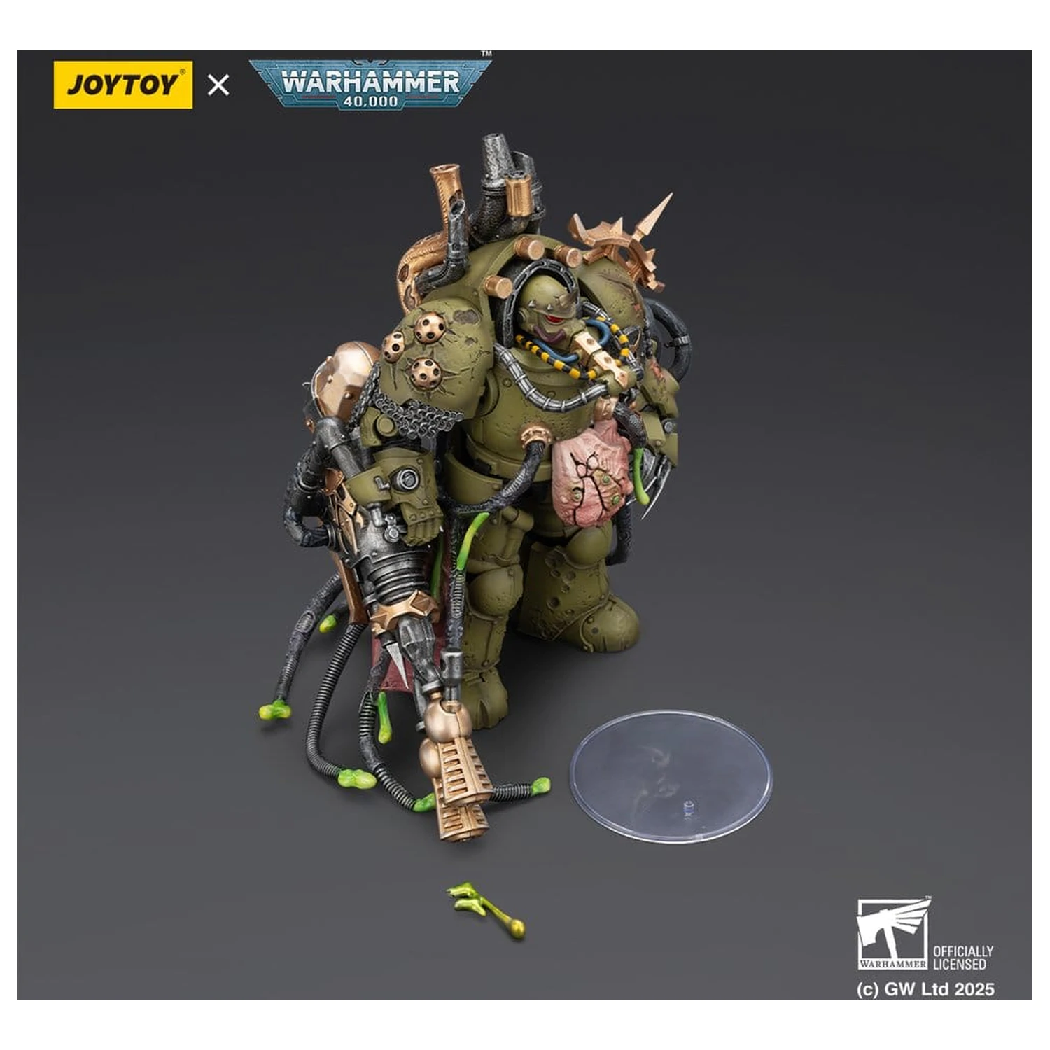 Warhammer 40,000 Actionfigur Death Guard Lord of Virulence with Power Fist and Twin Plague Spewer 14 cm Produktfoto