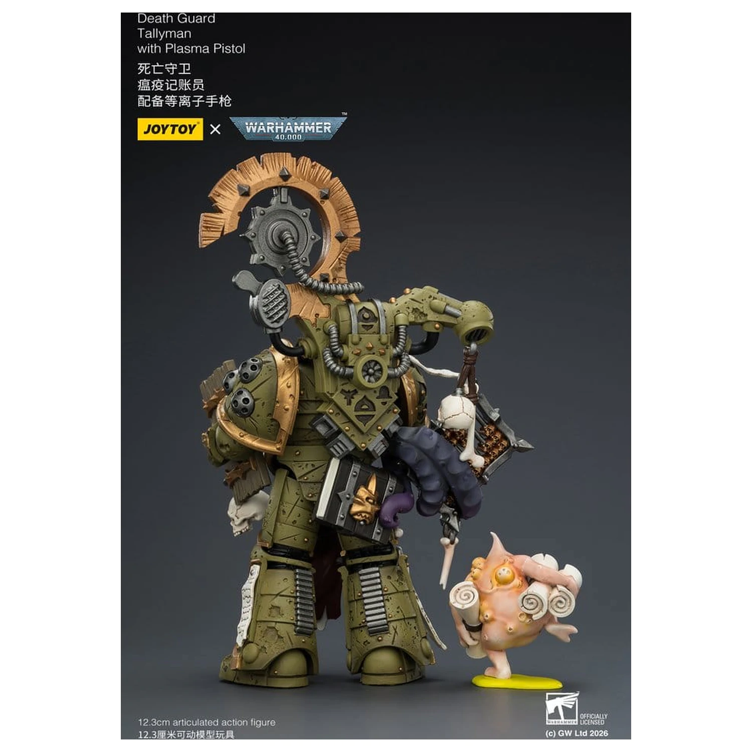 Warhammer 40,000 Actionfigur Death Guard Tallyman 12 cm Produktfoto