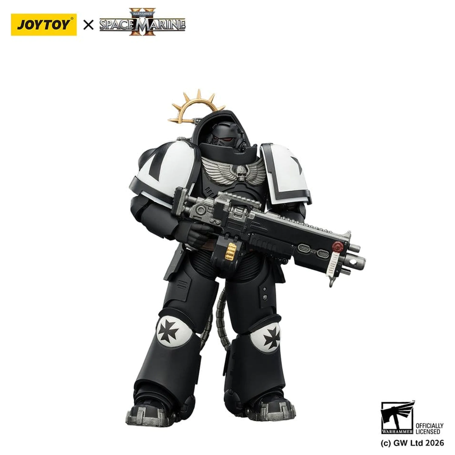 Warhammer 40,000 Actionfigur Spiel Edition Black Templars Heavy Intercessor 13 cm Produktfoto