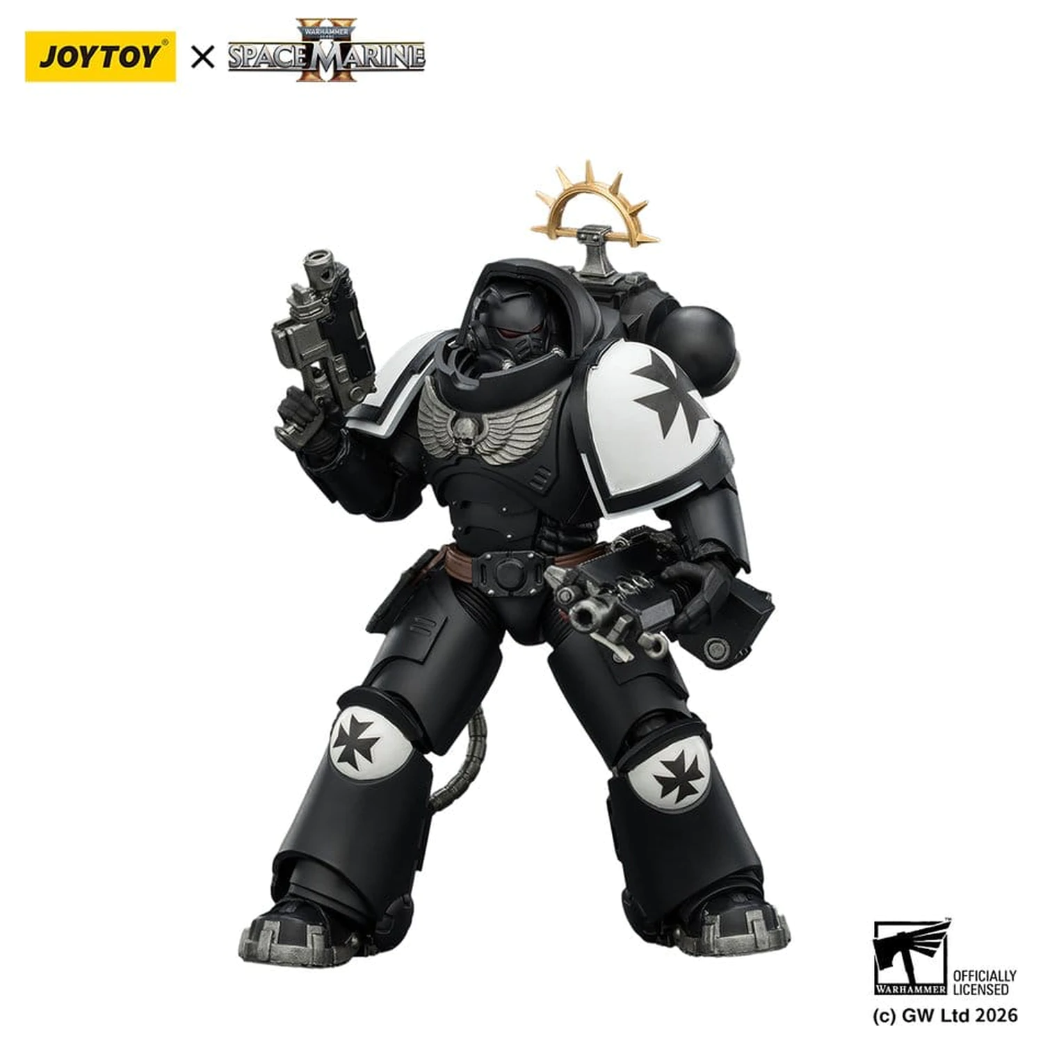 Warhammer 40,000 Actionfigur Spiel Edition Black Templars Heavy Intercessor 13 cm Produktfoto