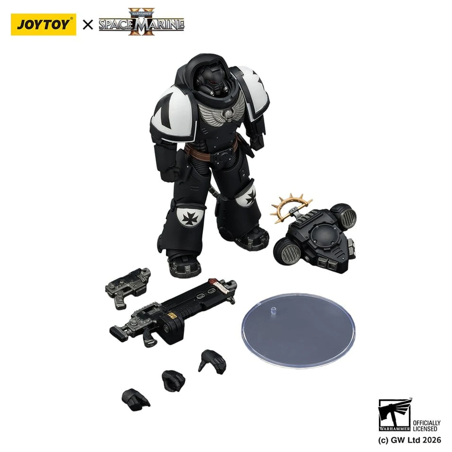 Warhammer 40,000 Actionfigur Spiel Edition Black Templars Heavy Intercessor 13 cm Produktfoto