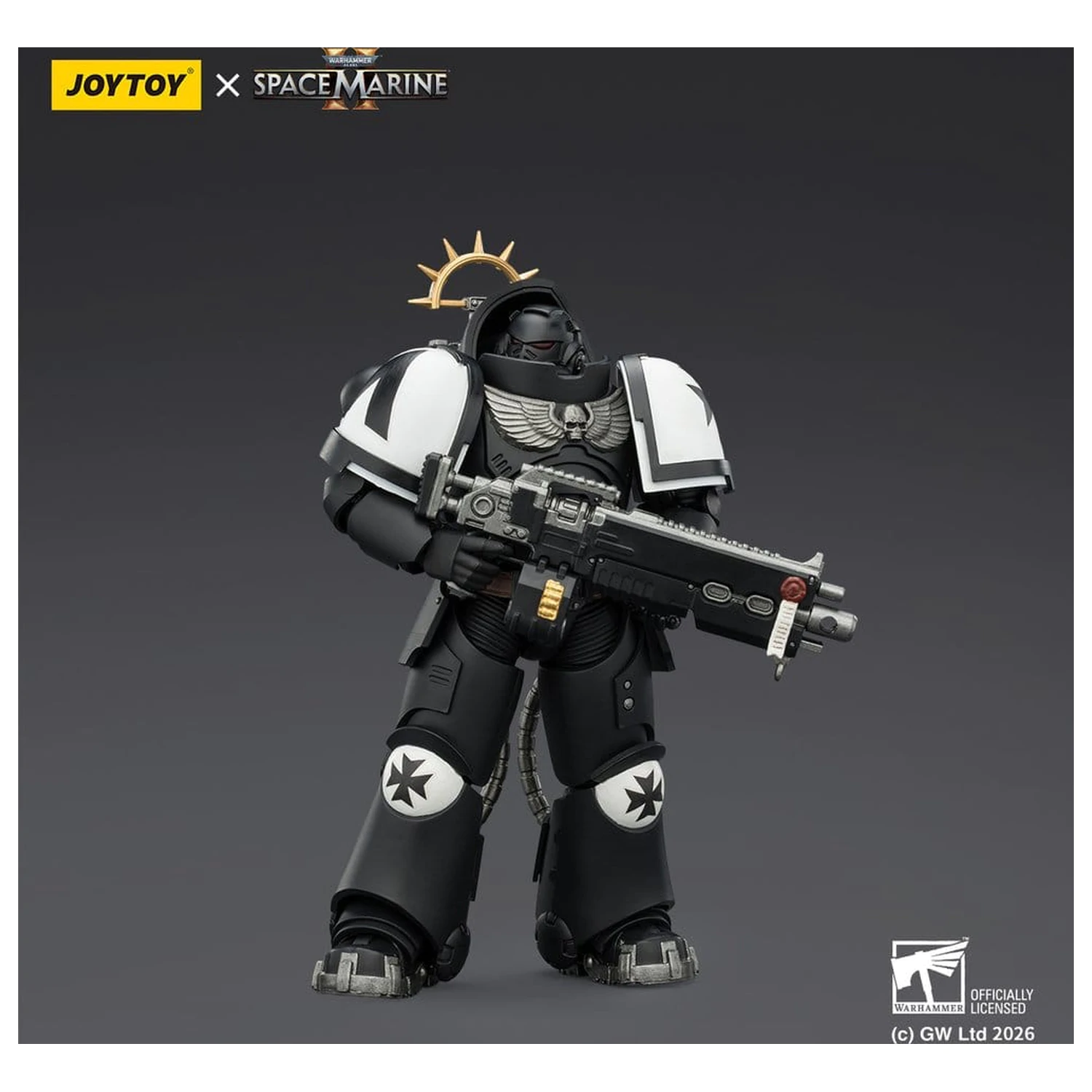 Warhammer 40,000 Actionfigur Spiel Edition Black Templars Heavy Intercessor 13 cm Produktfoto