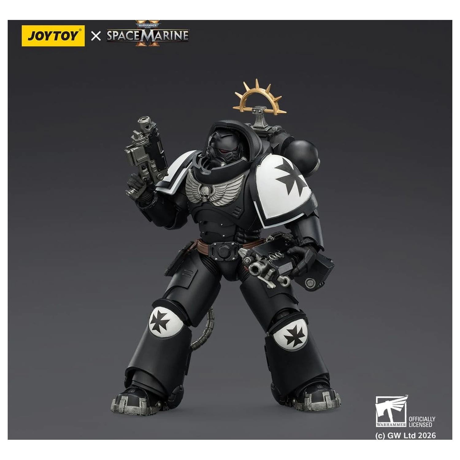Warhammer 40,000 Actionfigur Spiel Edition Black Templars Heavy Intercessor 13 cm Produktfoto