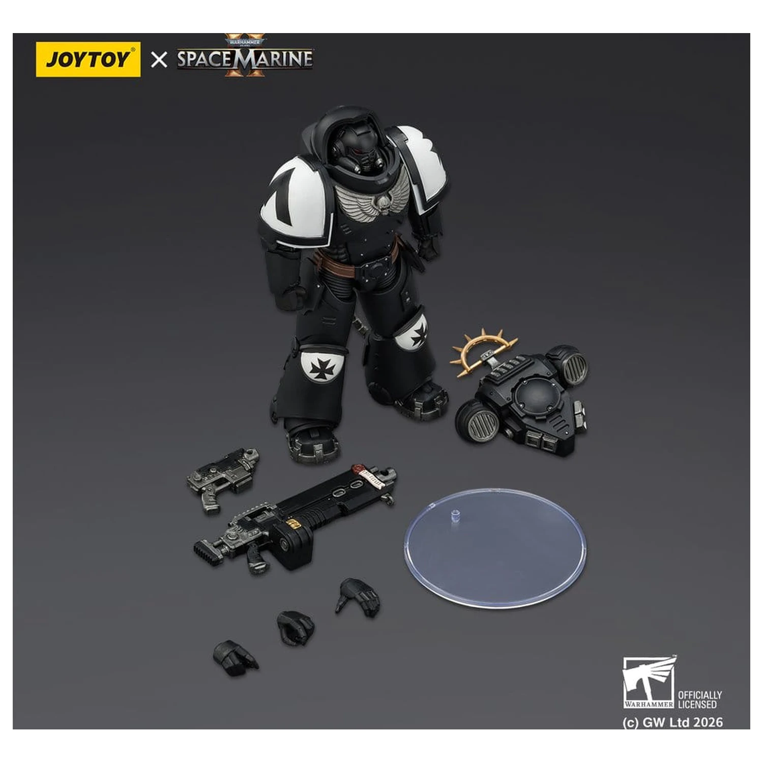Warhammer 40,000 Actionfigur Spiel Edition Black Templars Heavy Intercessor 13 cm Produktfoto