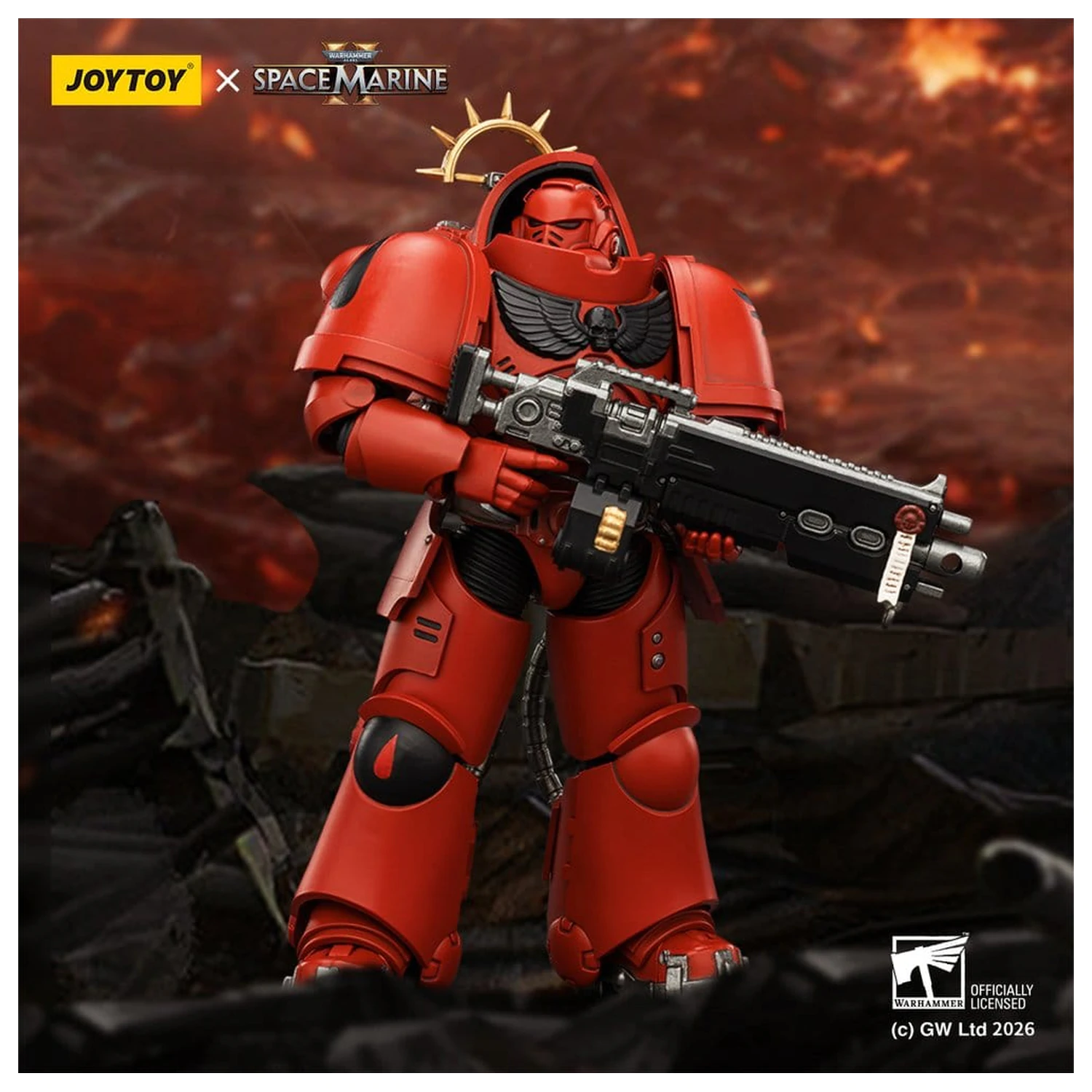 Warhammer 40,000 Action Figur Spiel Edition Blood Angels Heavy Intercessor 13 cm Produktfoto