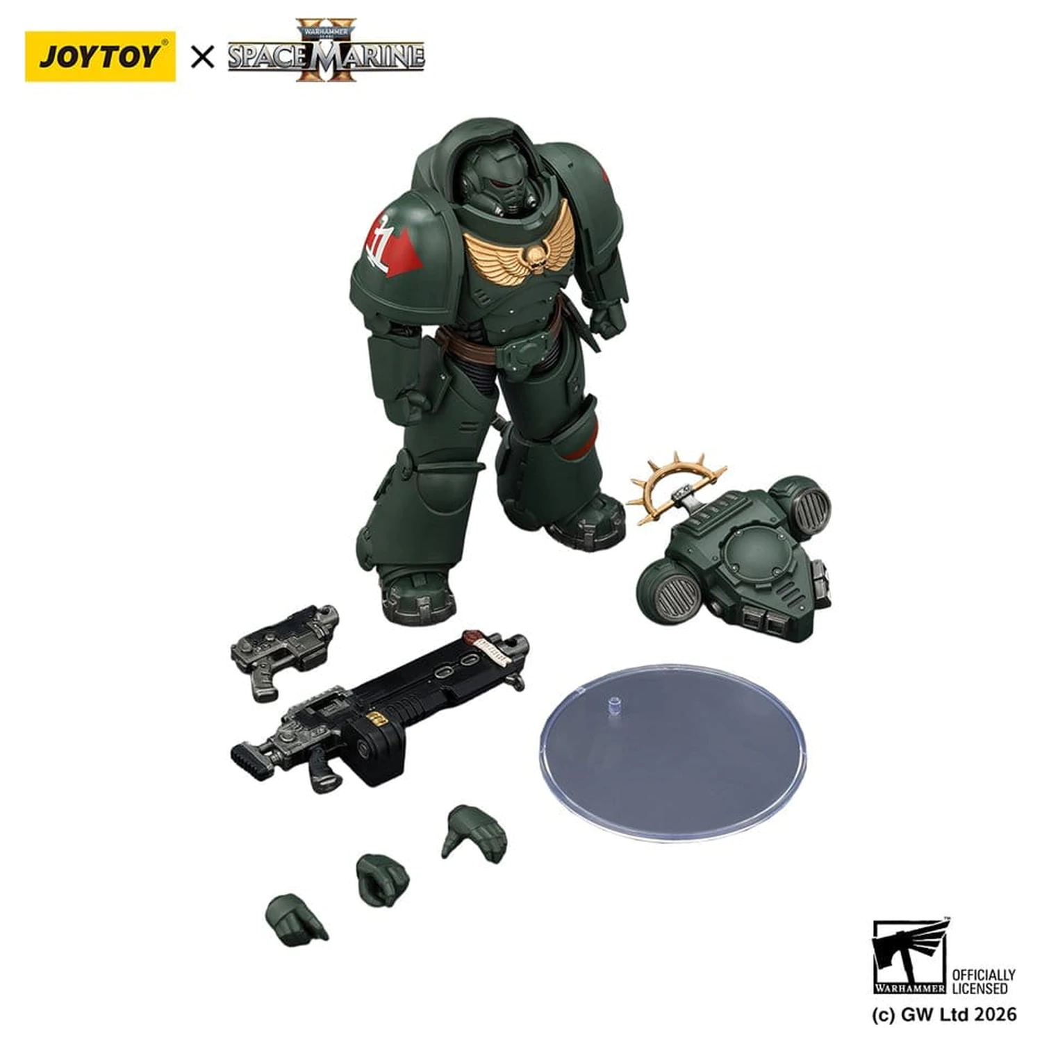 Warhammer 40,000 Action Figur Spiel Ausgabe Dark Angels Heavy Intercessor 13 cm Produktfoto
