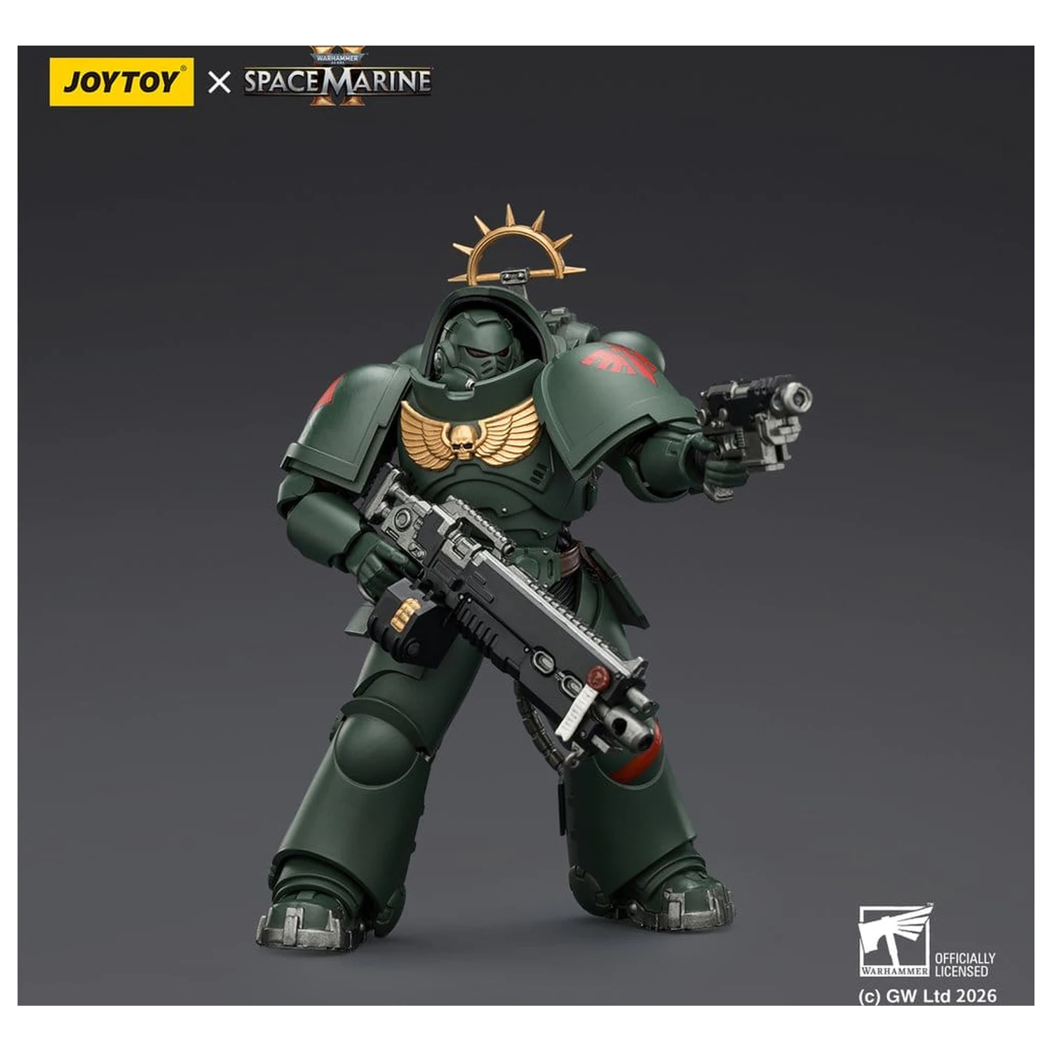 Warhammer 40,000 Action Figur Spiel Ausgabe Dark Angels Heavy Intercessor 13 cm Produktfoto
