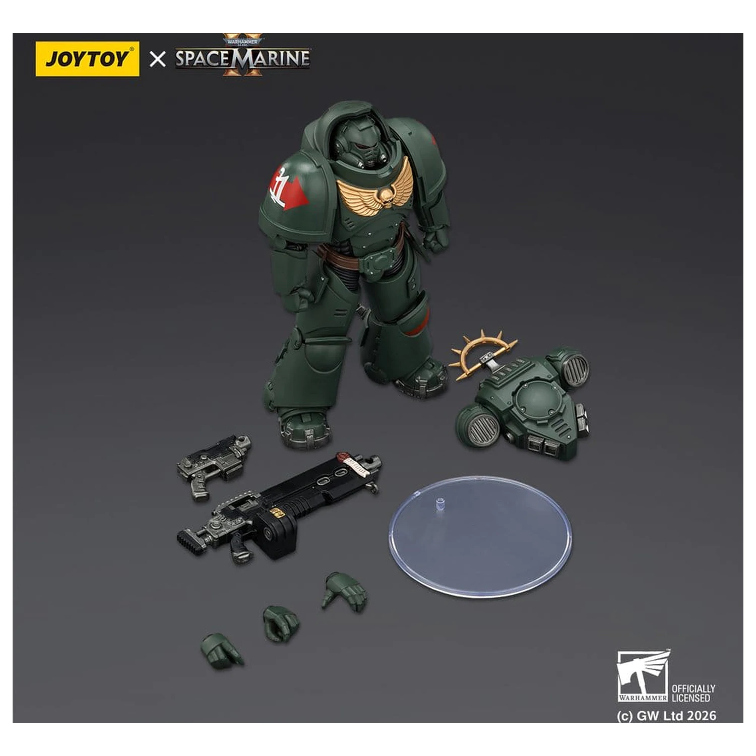 Warhammer 40,000 Action Figur Spiel Ausgabe Dark Angels Heavy Intercessor 13 cm Produktfoto