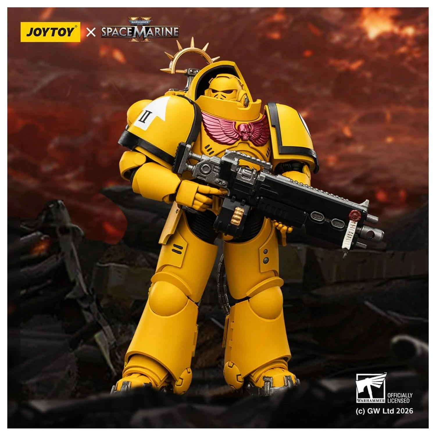 Warhammer 40,000 Action Figur Spiel Edition Imperial Fists Heavy Intercessor 13 cm Produktfoto