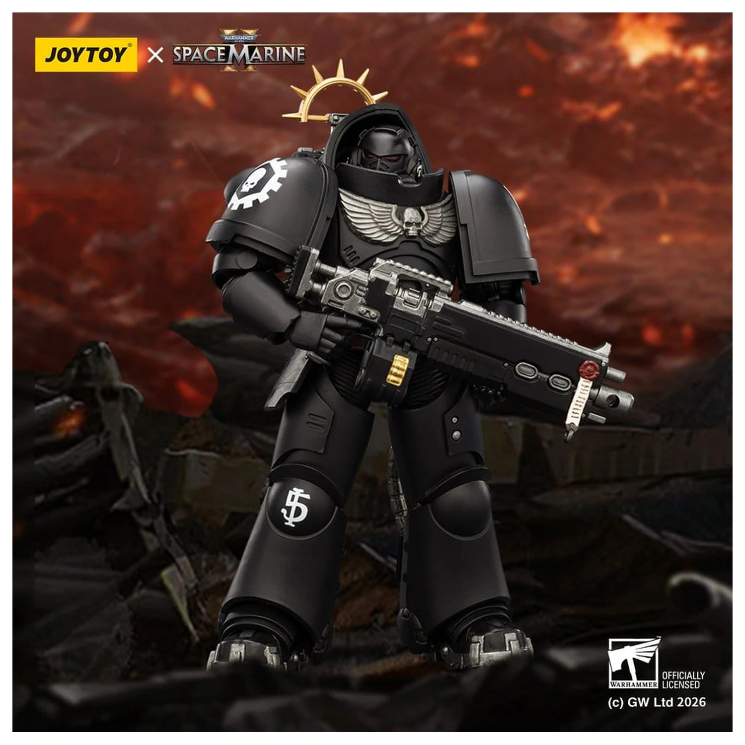 Warhammer 40,000 Action Figur Spiel Edition Iron Hands Heavy Intercessor 13 cm Produktfoto