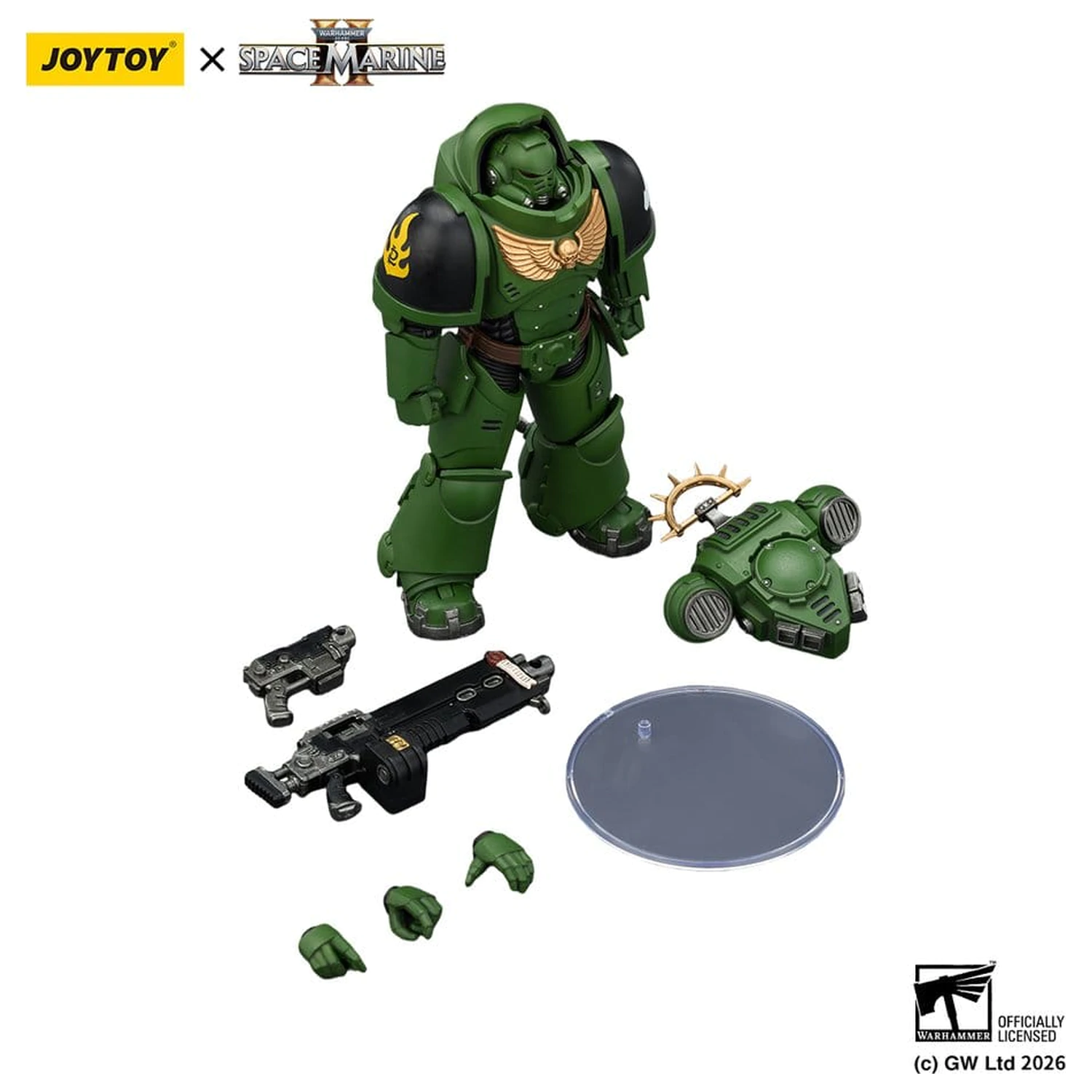 Warhammer 40,000 Actionfigur Spiel Edition Salamanders Heavy Intercessor 13 cm Produktfoto