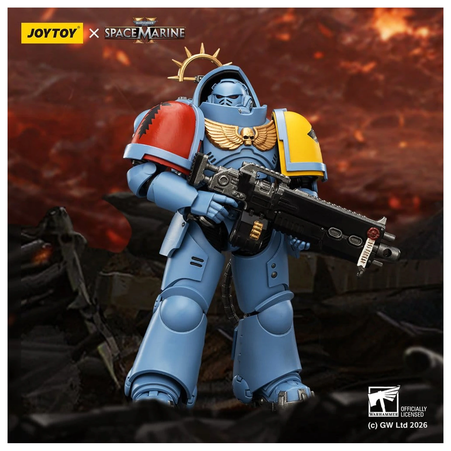 Warhammer 40,000 Actionfigur Spiel Edition Space Wolves Heavy Intercessor 13 cm Produktfoto