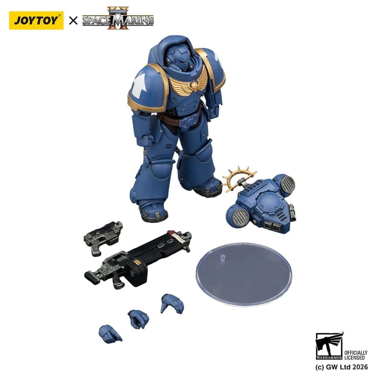 Warhammer 40,000 Action Figur Spiel Edition Ultramarines Heavy Intercessor 13 cm Produktfoto
