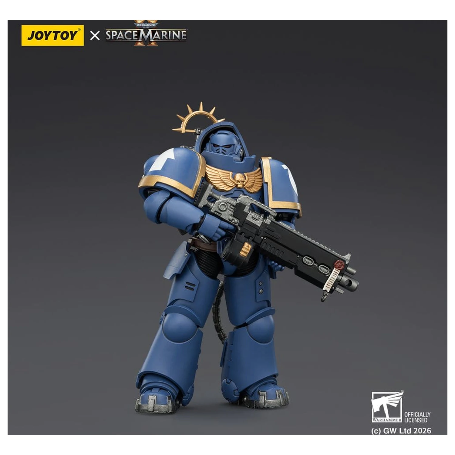 Warhammer 40,000 Action Figur Spiel Edition Ultramarines Heavy Intercessor 13 cm Produktfoto