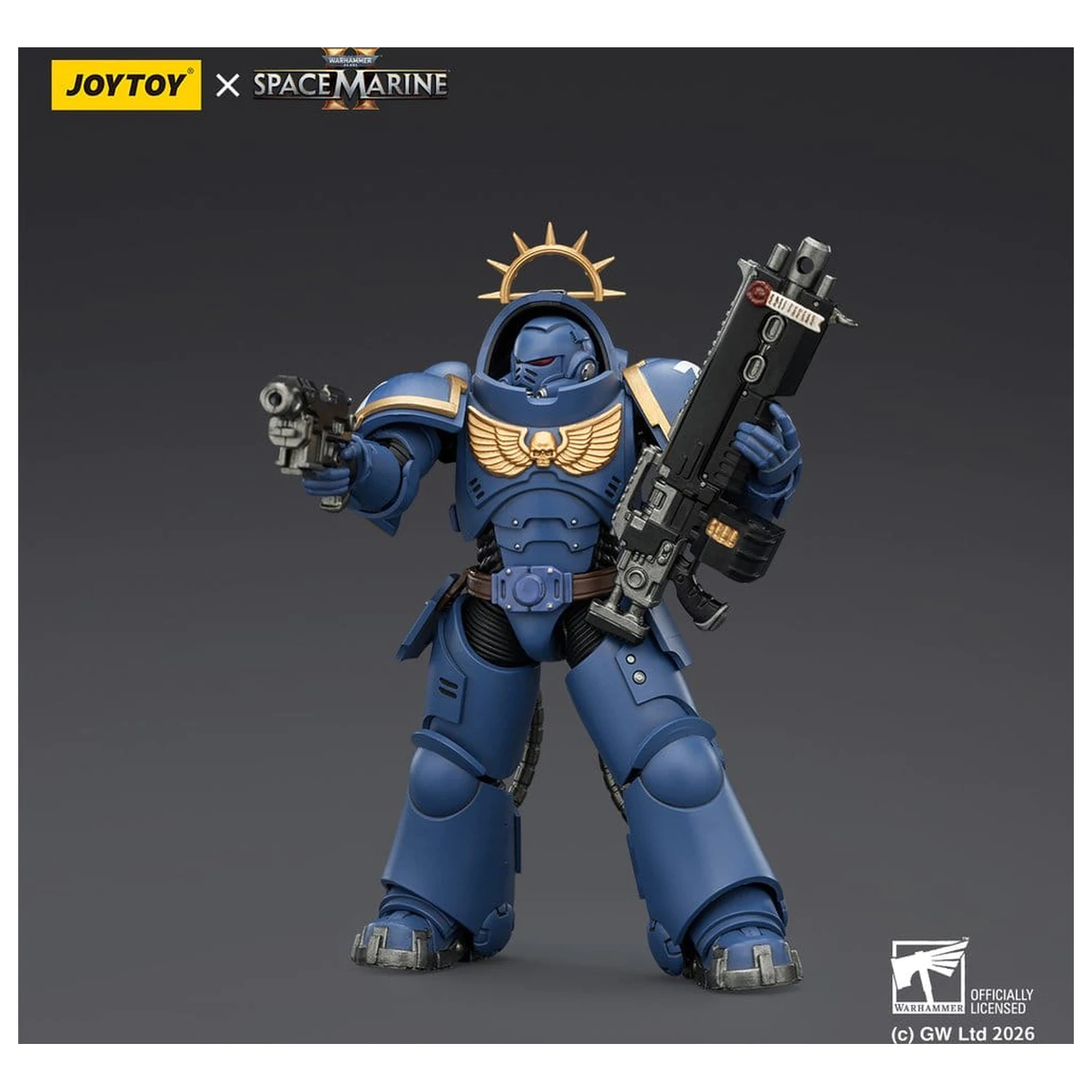 Warhammer 40,000 Action Figur Spiel Edition Ultramarines Heavy Intercessor 13 cm Produktfoto
