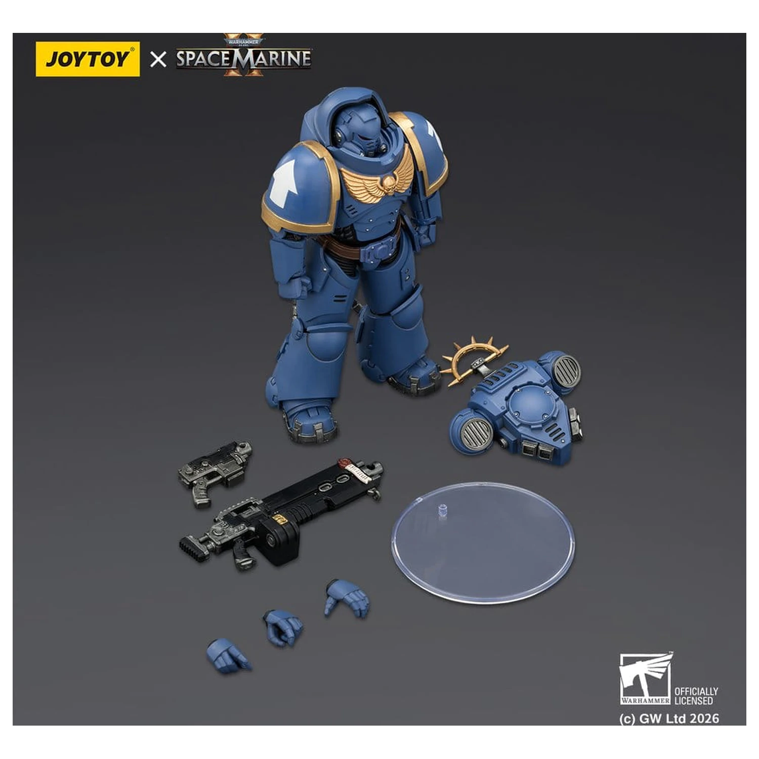 Warhammer 40,000 Action Figur Spiel Edition Ultramarines Heavy Intercessor 13 cm Produktfoto
