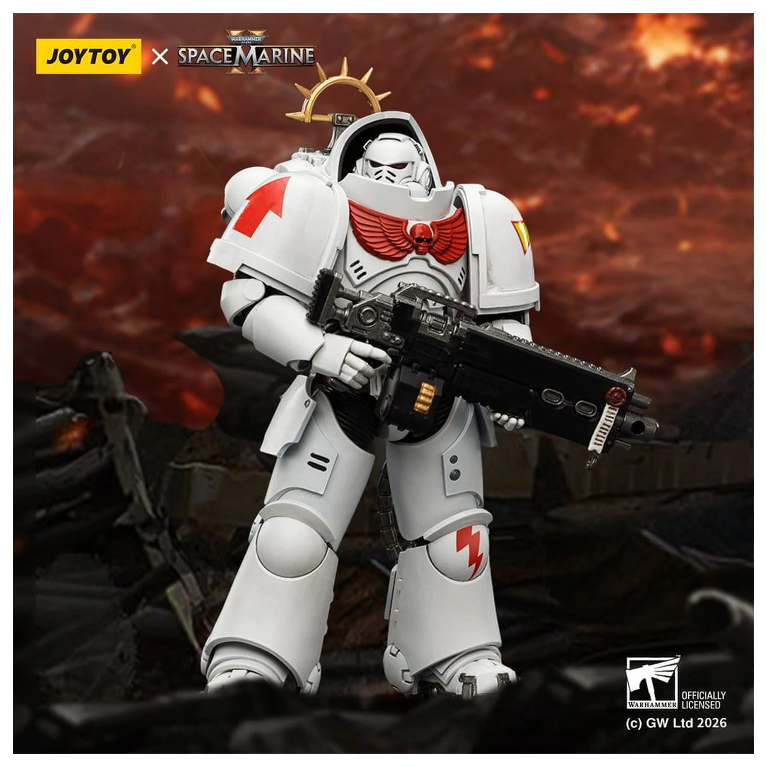 Warhammer 40,000 Actionfigur Spiel Edition White Scars Heavy Intercessor 13 cm Produktfoto