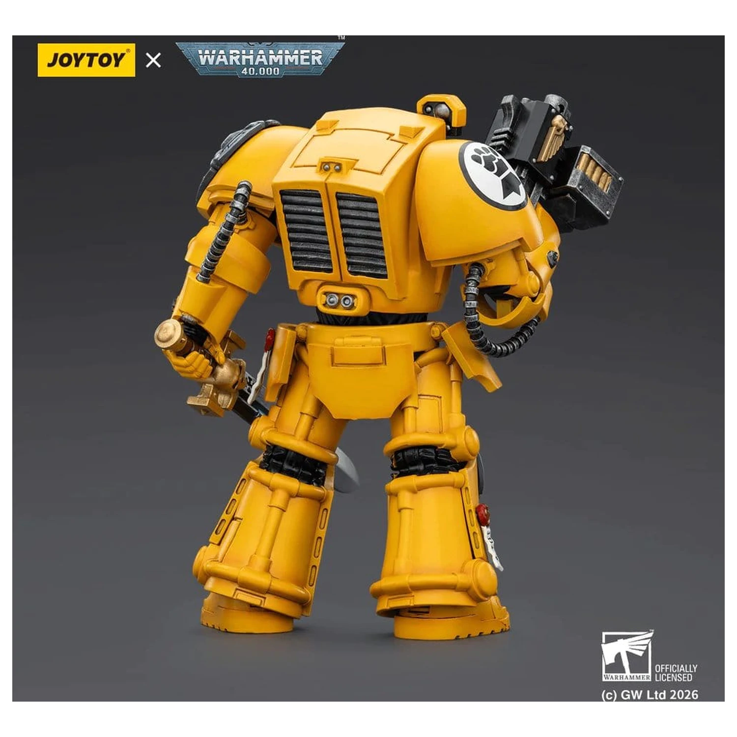 Warhammer 40,000 Actionfigur Imperial Fists Terminator 1 mit Power Sword und Storm Bolter 14 cm Produktfoto
