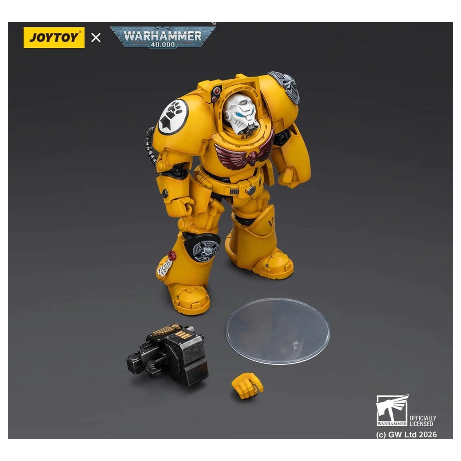 Warhammer 40,000 Actionfigur Imperial Fists Terminator 2 mit Power Fist und Storm Bolter 14 cm Produktfoto