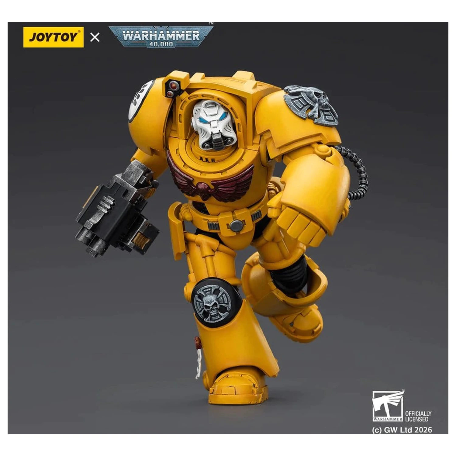Warhammer 40,000 Actionfigur Imperial Fists Terminator 2 mit Power Fist und Storm Bolter 14 cm Produktfoto