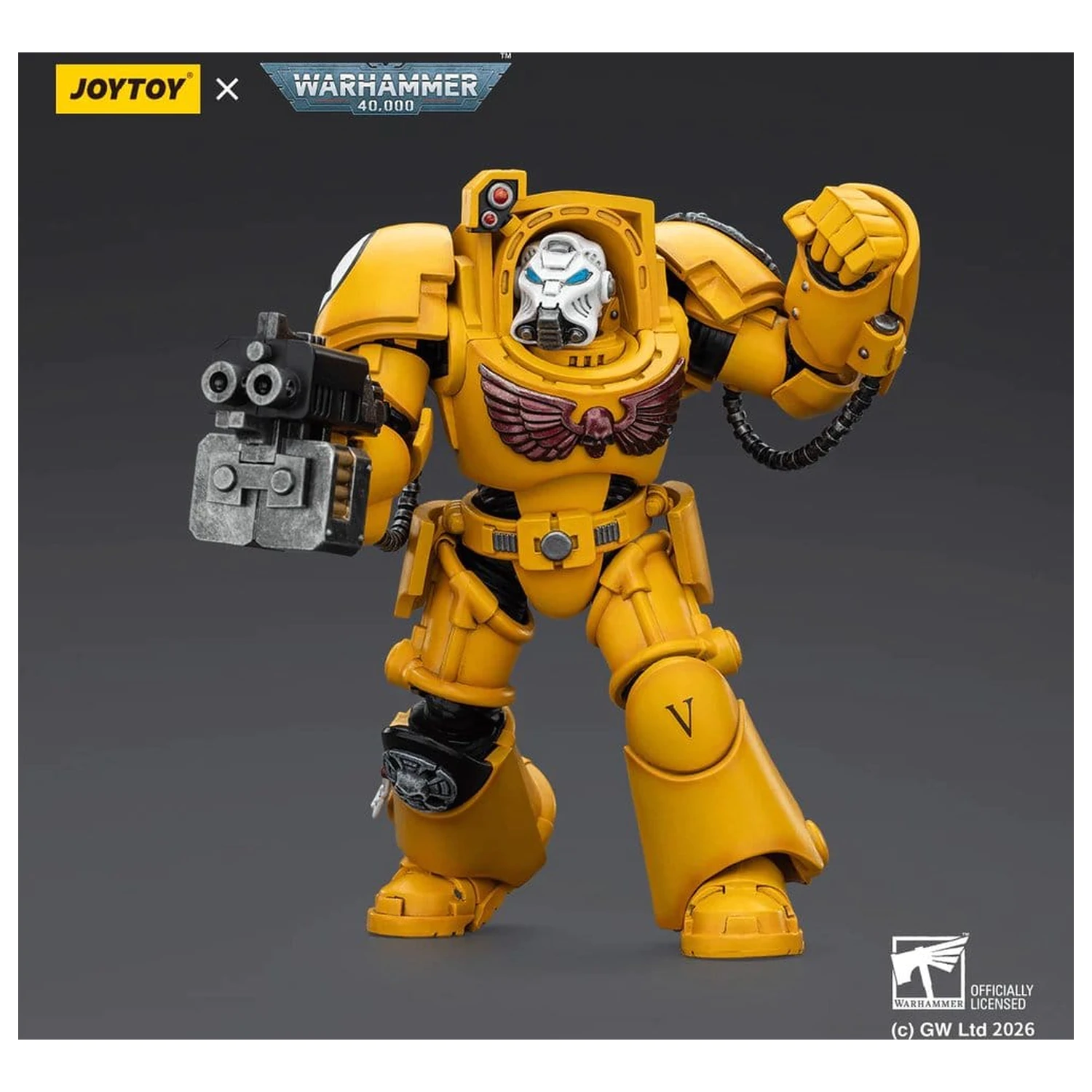 Warhammer 40,000 Actionfigur Imperial Fists Terminator 2 mit Power Fist und Storm Bolter 14 cm Produktfoto