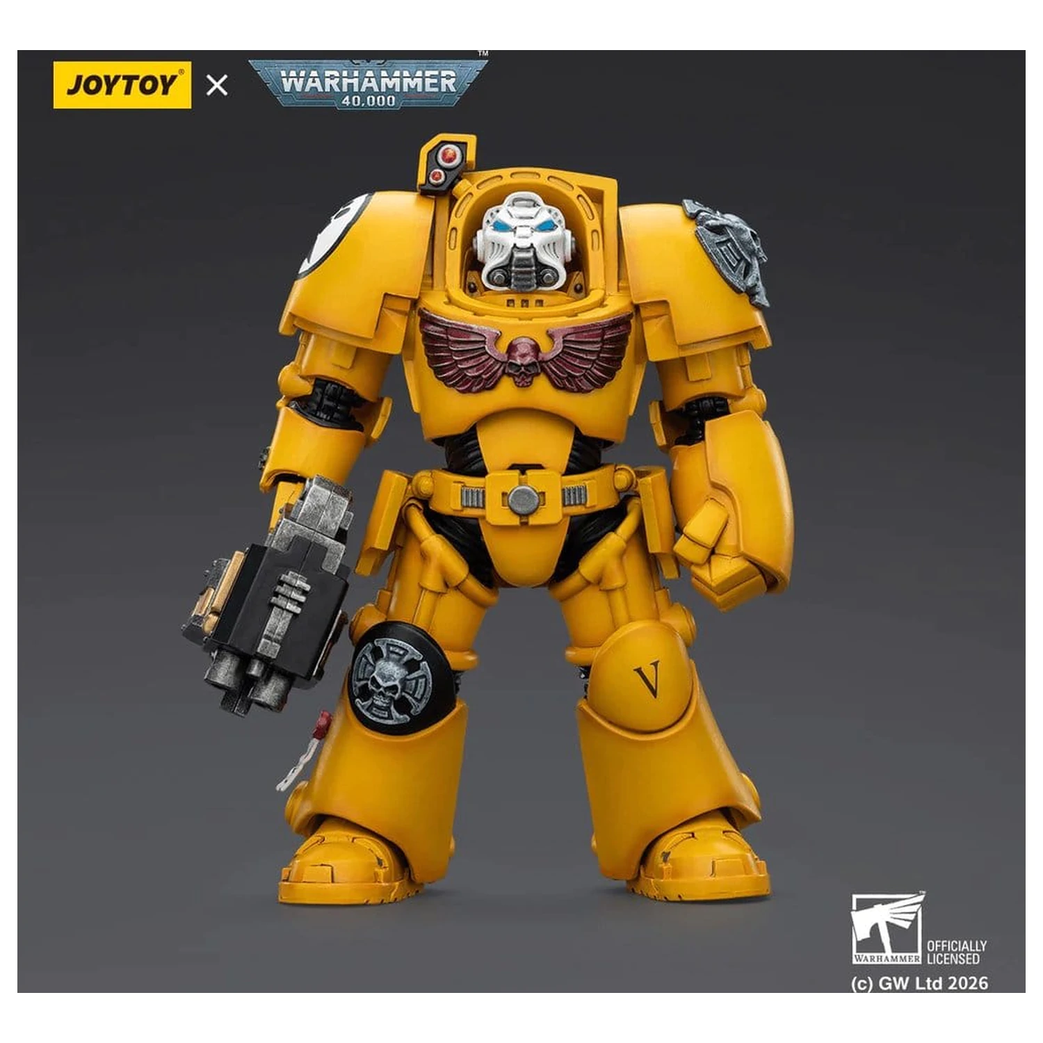 Warhammer 40,000 Actionfigur Imperial Fists Terminator 2 mit Power Fist und Storm Bolter 14 cm Produktfoto