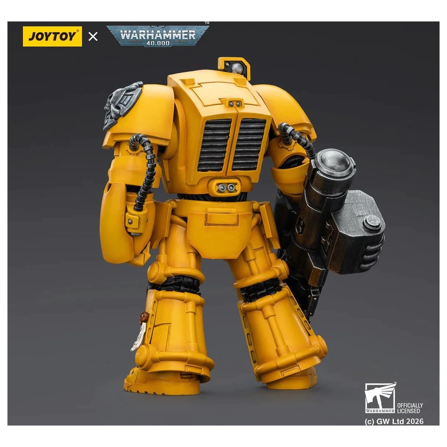 Warhammer 40,000 Actionfigur Imperial Fists Terminator 3 mit Power Fist und Assault Cannon 14 cm Produktfoto