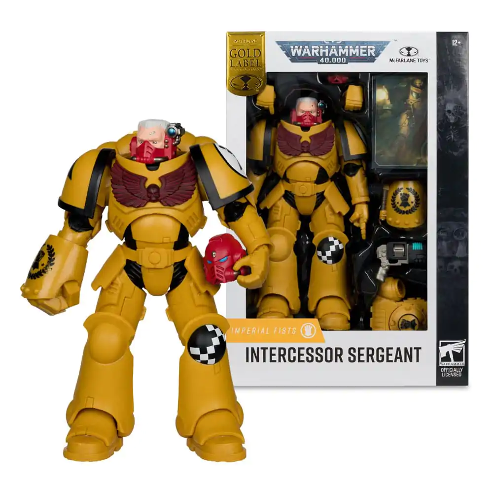 Warhammer 40,000 Action Figur Intercessor Sergeant (Imperial Fist) (Gold Label) 18 cm Produktfoto