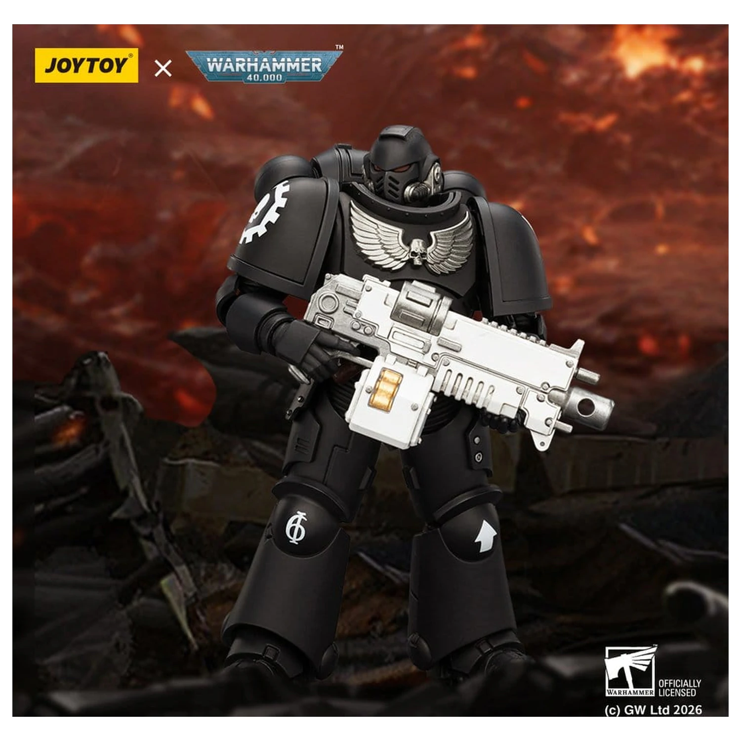 Warhammer 40,000 Actionfigur Iron Hands Intercessor 12 cm Produktfoto